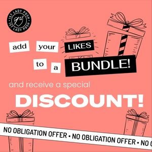 Add your likes to a bundle and receive a special discount 🎁 💕